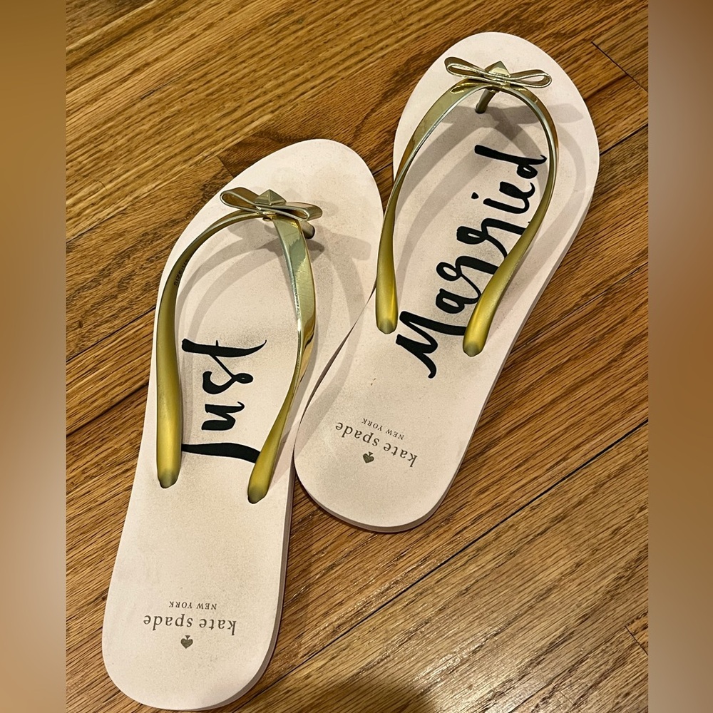 Just married Kate spade Sandals Size 8